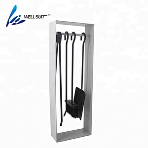 5 pieces  steel outdoor fireplace tools with fireplace tong