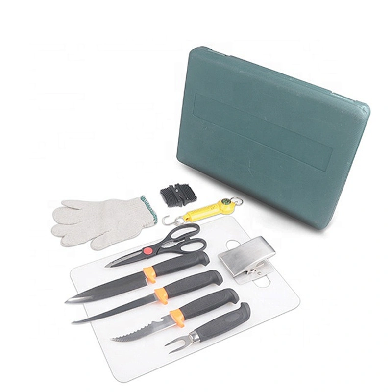 10 pcs Outdoor Survival Camping Hunting Fishing Mulit Tools Kit with carry case