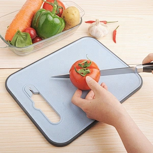 kitchen   fruits  vegetables plastic  wheat fiber  chopping board  with sharpener