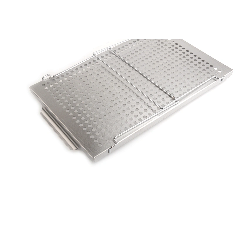 Hot Sales BBQ pan Durable 430 Stainless steel Grill pan,Vegetable Basket Pan