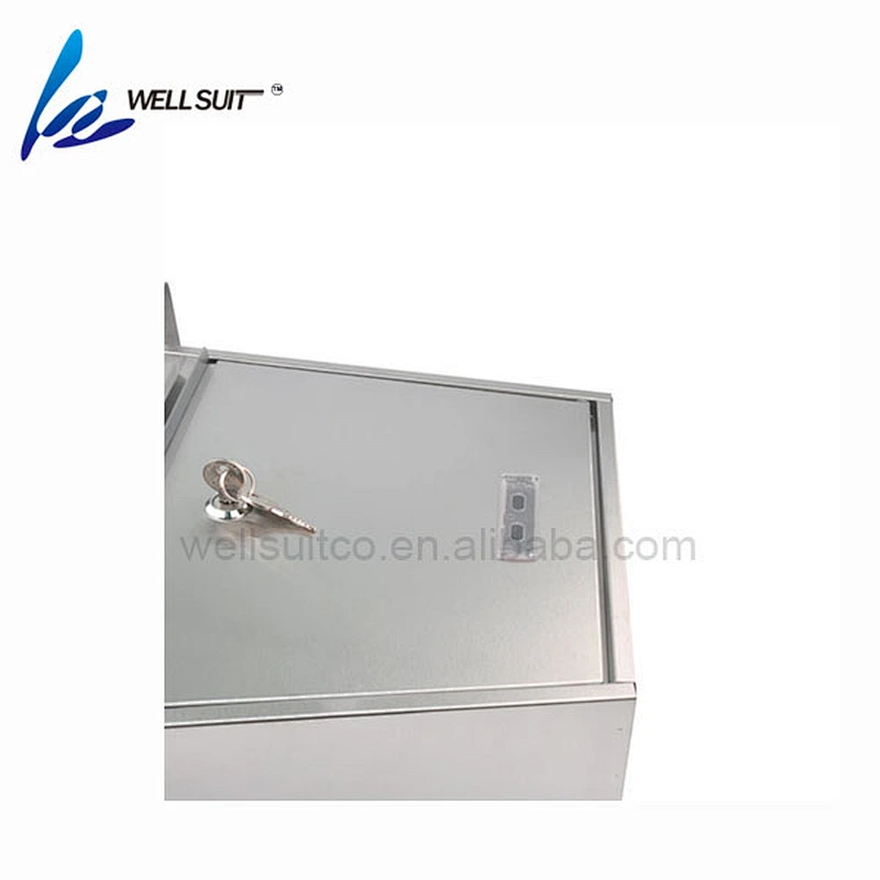Residential Outdoor Rural Roadside stainless steel Mail Box Key Lockable Office Letter box