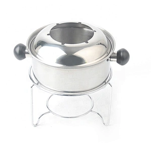 Chinese cheap stainless steel dinnerware chocolate fondue set for sale