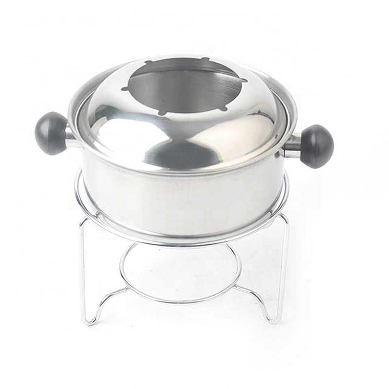 Chinese cheap stainless steel dinnerware chocolate fondue set for sale