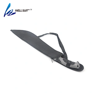 Outdoor Camping Survival Serrated Blade Knife Machete with plastic handle