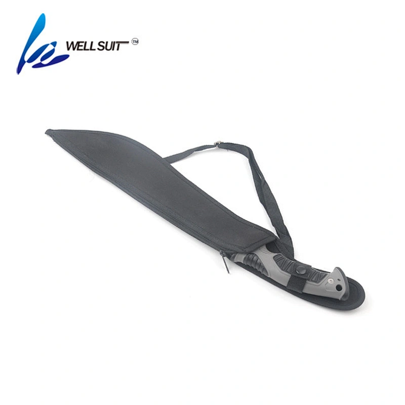 Outdoor Camping Survival Serrated Blade Knife Machete with plastic handle