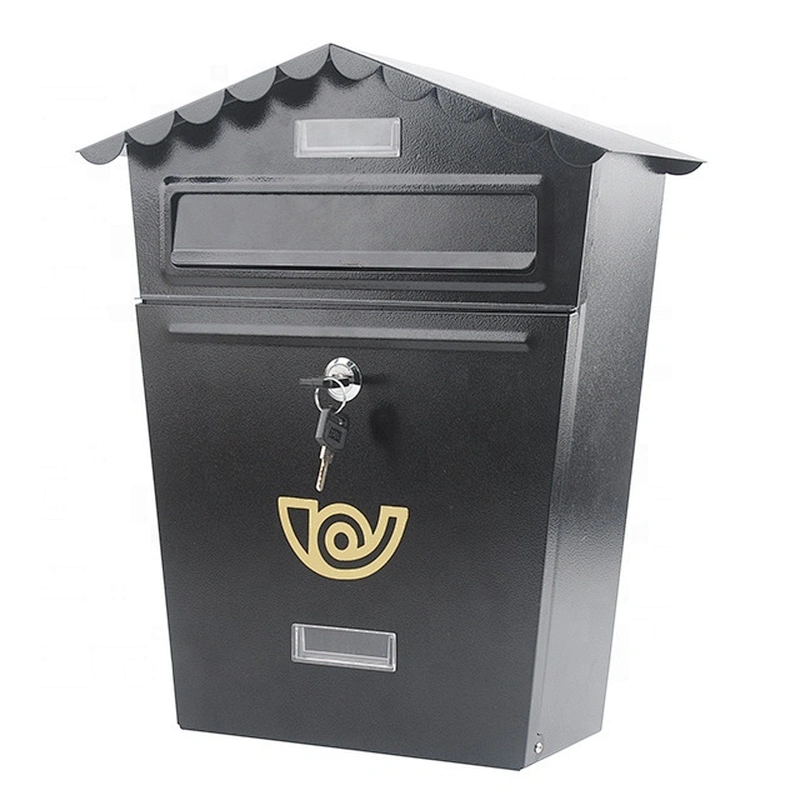 Classical metal letter post box stainless steel waterproof wall mount mailbox
