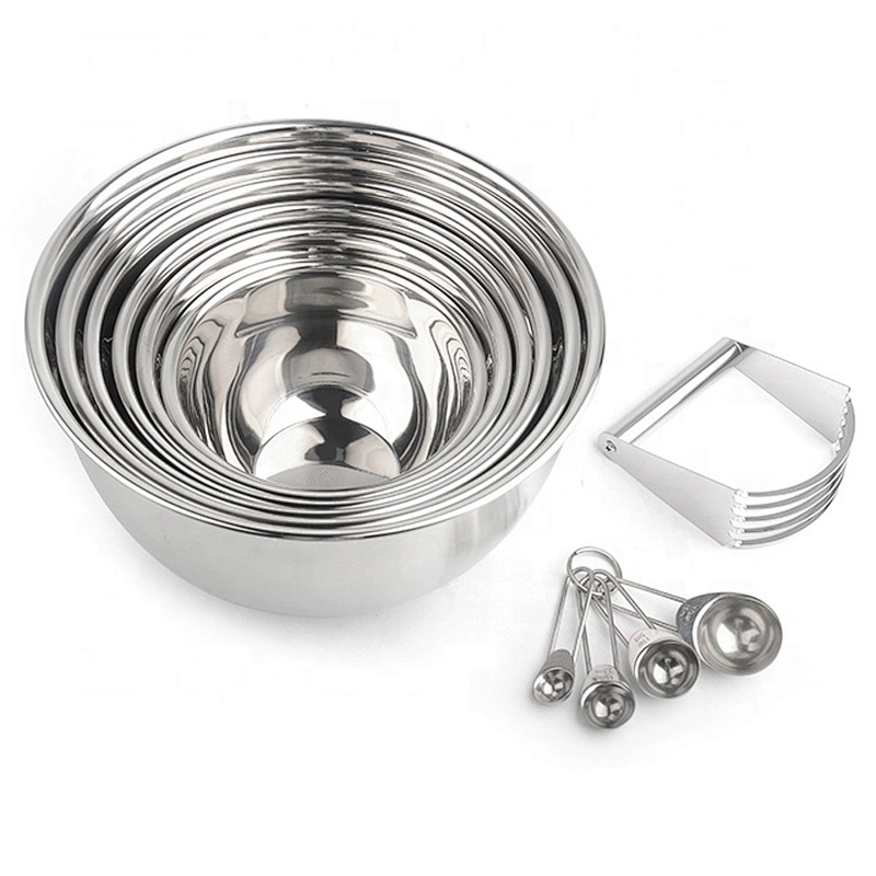New design good quality  stainless steel food grade mixing bowl  set