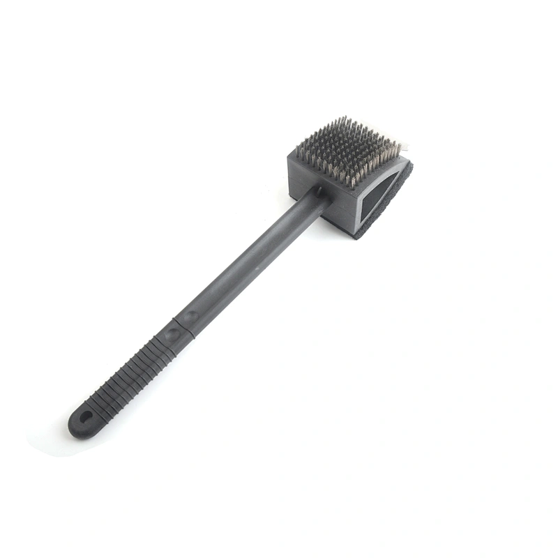 Best selling multifunction steel wire bbq tools brush professional barbecue grill brush and scraper