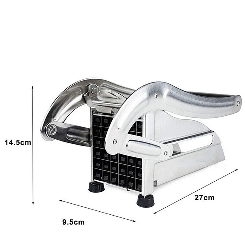 Stainless steel manual potato cutter 36 Holes&64 Holes 2 in 1 french fry press potato chipper machine for kitchen accessories
