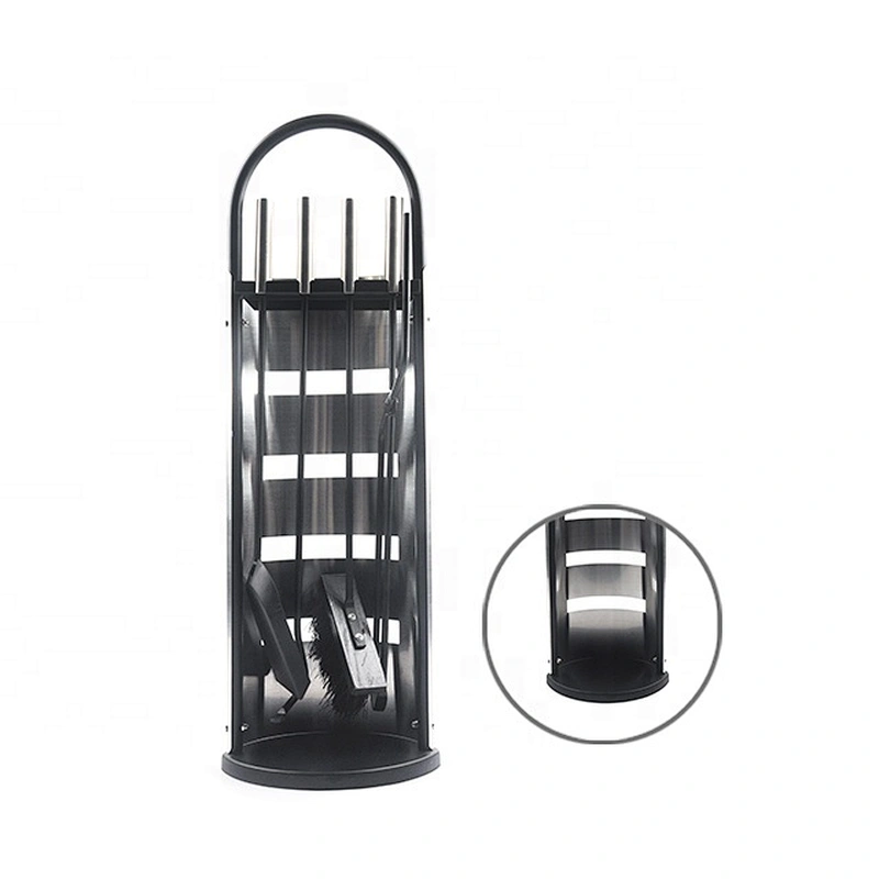 Factory Price Wholesale 5 Pcs Set Knight Fireplace Tools with Stainless Steel Handle