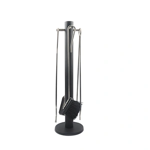 Black coating iron Traditional fireplace accessories 5pcs  fireplace sets