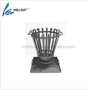 Rustic Iron fireplace ash bucket