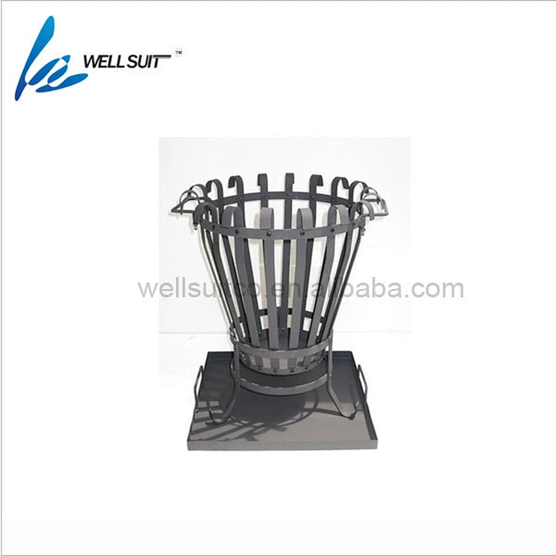 Rustic Iron fireplace ash bucket