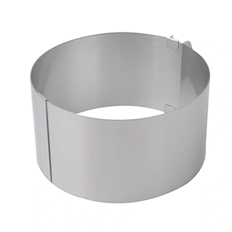 Popular food grade stainless steel   baking tools home use 6-12 inch adjustable cake mould