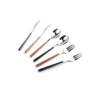 extra thick solid 18/8 stainless steel flatware set silverware dinner utensils cutlery set for restaurant home