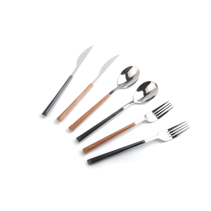 extra thick solid 18/8 stainless steel flatware set silverware dinner utensils cutlery set for restaurant home