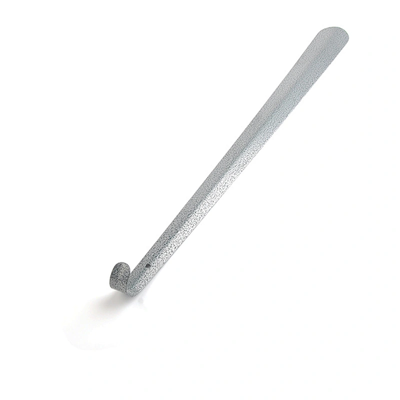 Hot Selling Custom Laser Logo Metal Long Handle Shoe Horn