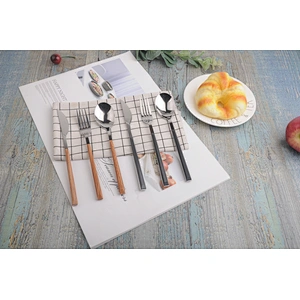 extra thick solid 18/8 stainless steel flatware set silverware dinner utensils cutlery set for restaurant home