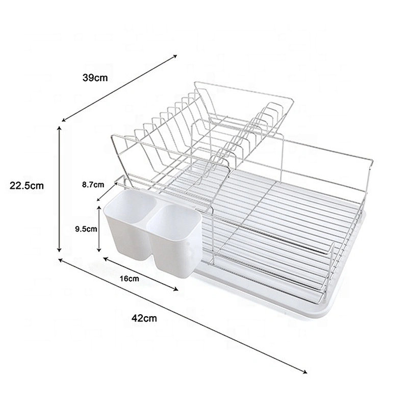 Hot selling metal wire chromed kitchen bowl rack dish rack kitchen tools storage