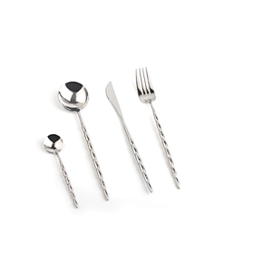 Factory Price Portugal Stainless Steel Wedding Spoon And Fork Cutlery Set