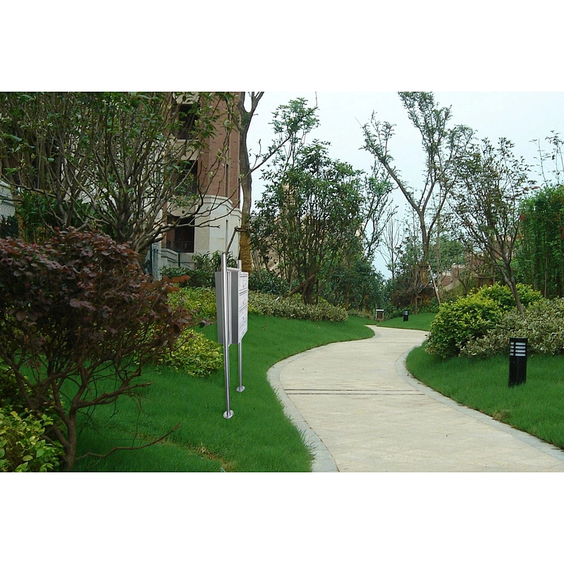 Wrought Stainless Steel Free Standing Residential Mailboxes With Posts