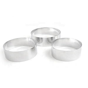 High Quality Stainless Steel round 3 PCS Cake Mould