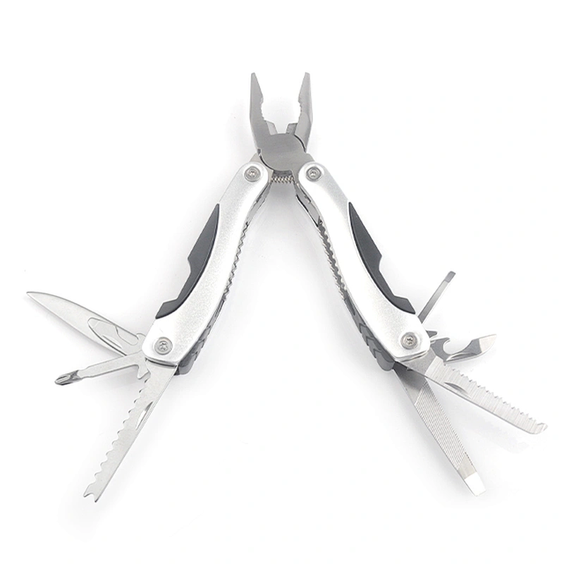 9 in 1 Outdoor Multi functions Stainless Steel Plier with Aluminium black Handle