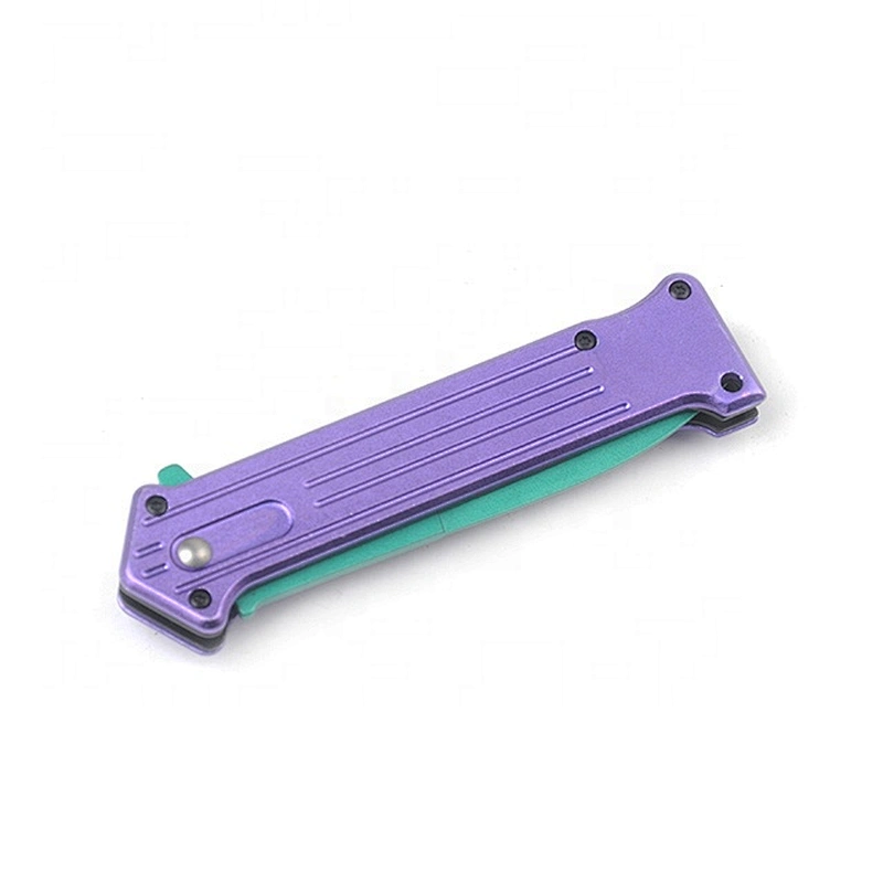 Professional  pocket titanium folding utility knife with aluminum handle