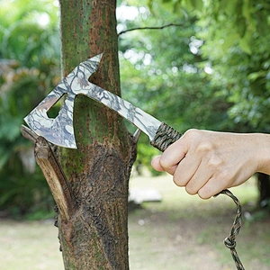 Wholesale Portable High Quality Stainless Steel Mini Multifunctional Kitchen Survival Axe With Wooden Handle