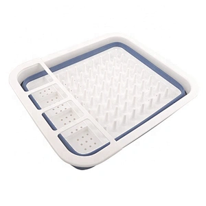 BPA Free Heat Resistant Drainer Steam Basket Kitchen Collapsible Colander with Handle
