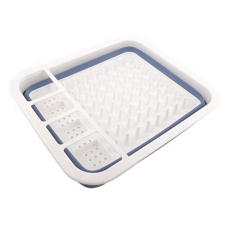BPA Free Heat Resistant Drainer Steam Basket Kitchen Collapsible Colander with Handle