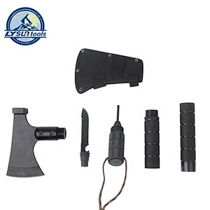 Multi-Purpose Stainless Steel Camping Survival Axe with Knife  Outdoor Tool Hatchet