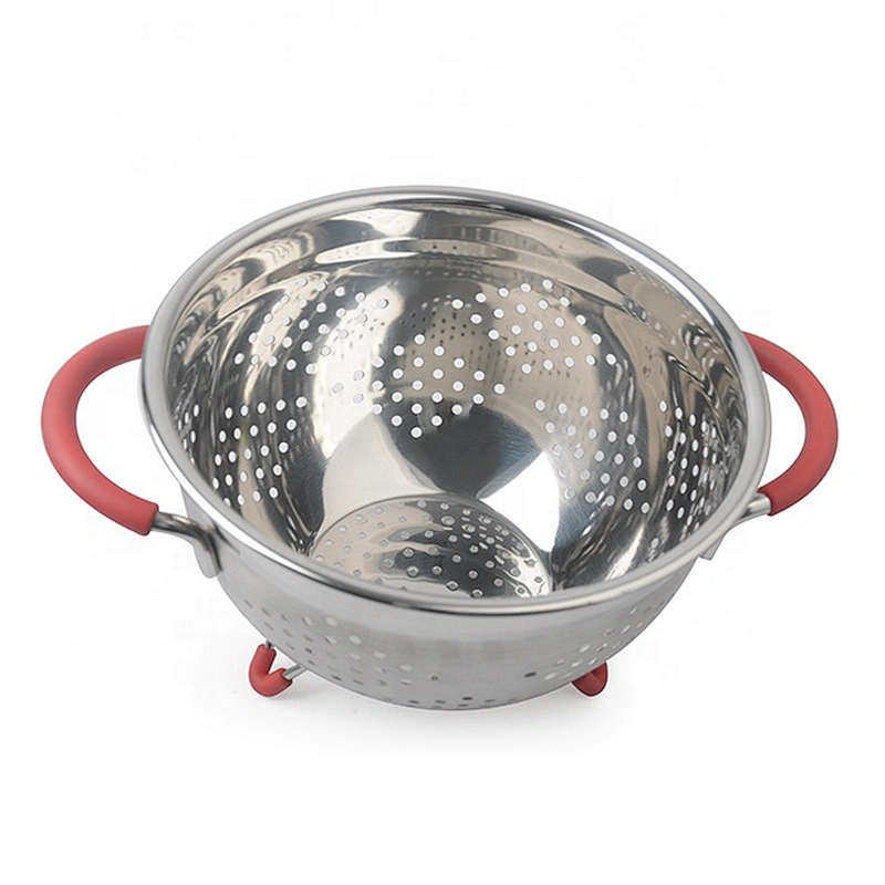 High quality  fruit basket strainer food grade stainless steel   kitchen multifunction colander set