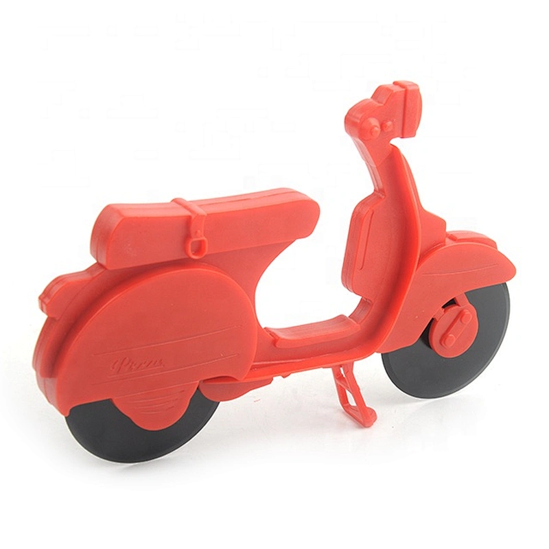 New custom design  plastic bicycle wheel pizza cutter