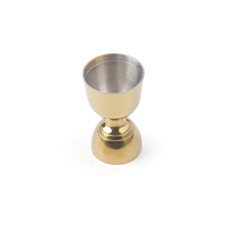 Gold Customized Reusable Stainless Steel Cocktail Jigger 30ml/60ml Bar Bell Jigger