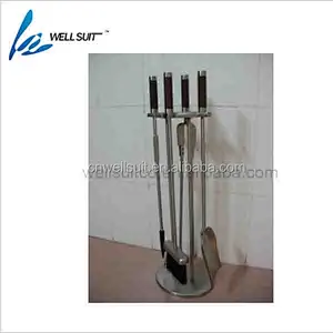 High Quality Rustic stainless steel iron Fireplace Tool set