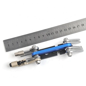 Easy Carry Blue Color Multi Function Combination Phillips Screwdriver Pocket Folding Tools