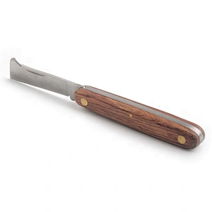 Wood Handle Stainless Steel Folding Knife for grafting trees