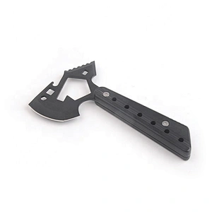 Multi Function Black Coating Head Outdoor Camping Hatchet Axe with ABS Handle