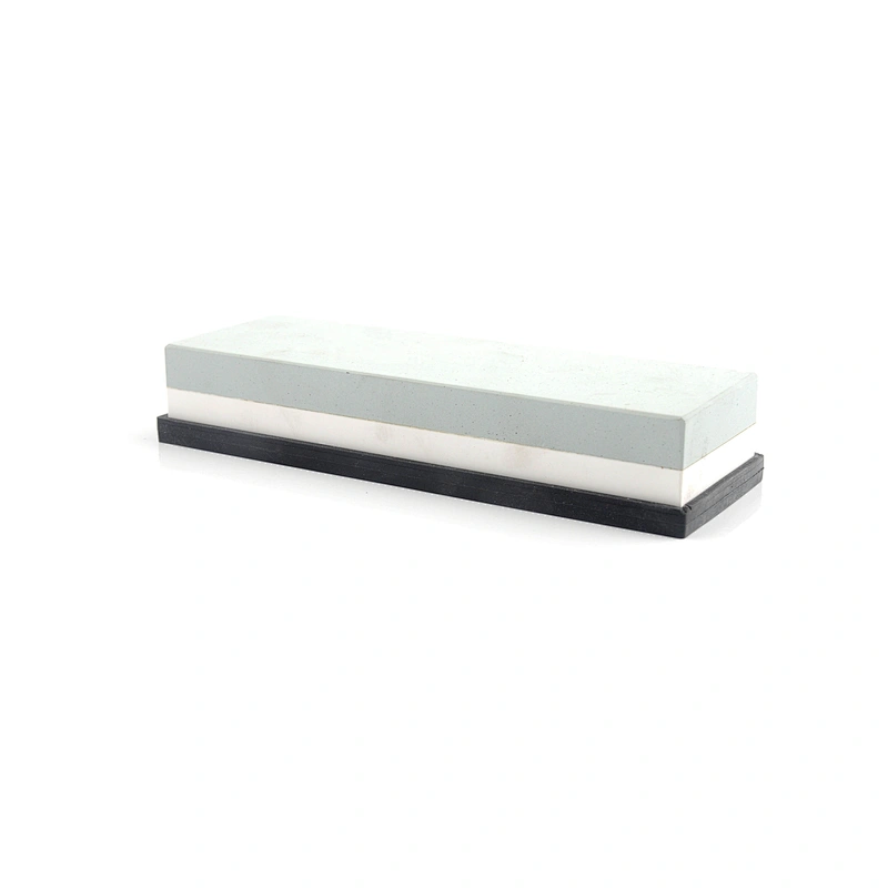 durable Aluminum Oxide, or Silicon Carbide sharping stone bamboo base whetstone bamboo for knife