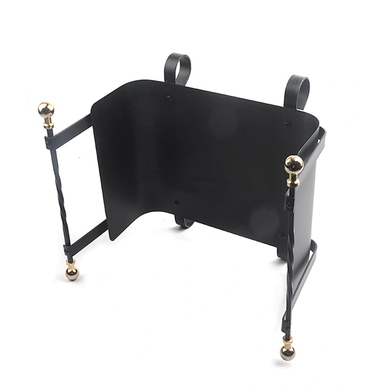 Black firewood cut wood rack holder Decorative Metal Outdoor Indoor Log Bin Storage for Fireplace set and Wood Stove