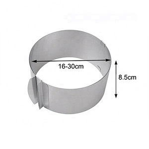Hot sales adjustable size 6 to 12inch cake mould baking tools cake ring for kitchen bakeware