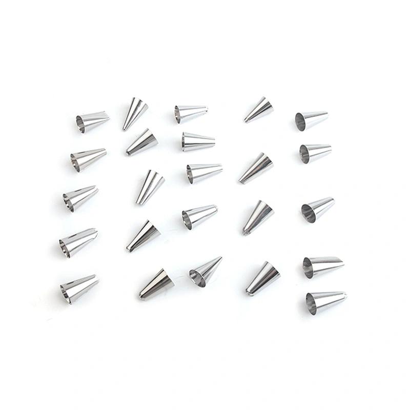 Seamless 304 Stainless Steel Cake Icing Nozzle Piping Tip with box