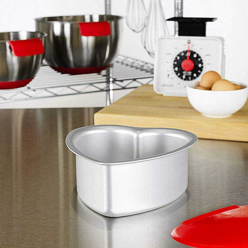 Aluminium cake bread oven baking pan aluminum bakery trays,heart-shaped aluminium bakeware