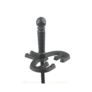 Black coating fireplace accessories  iron indoor metal fireplace tool set for garden
