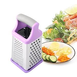 Chinese 4 sides cheese food  grater  stainless steel grater with handle