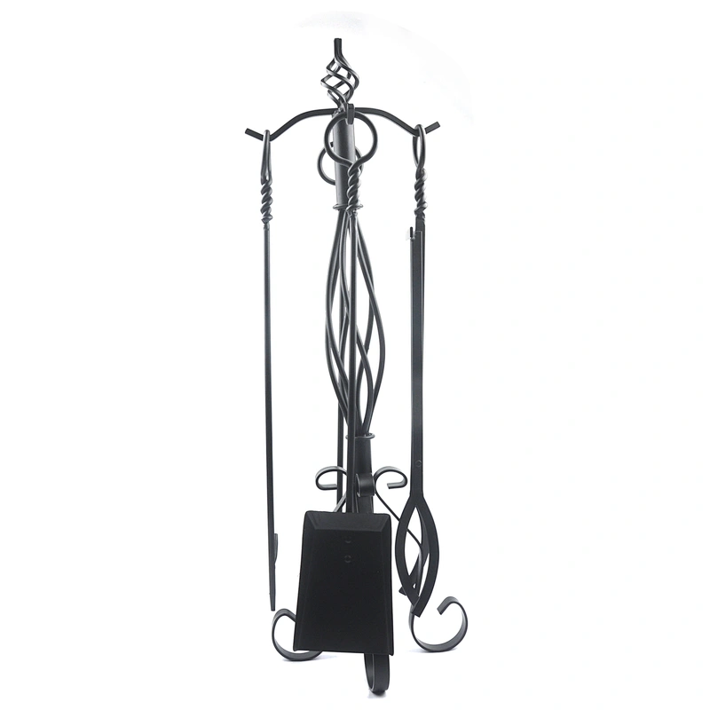 Fireplace accessories  black coating outdoor fireplace tools out door set for garden