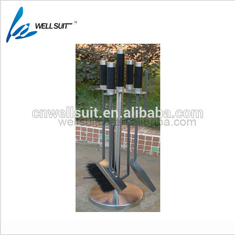 High Quality Rustic stainless steel iron Fireplace Tool set