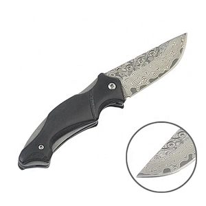 Wood handle pocket  knife OEM camping knife