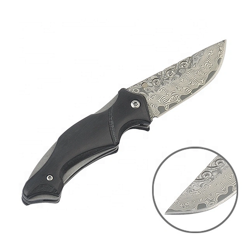 Wood handle pocket  knife OEM camping knife